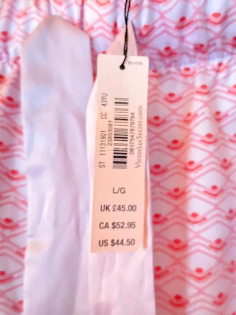Victoria’s Secret Large Women’s Satin Lounge Sleep Pants w/ Elastic Waist NWT